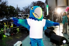 Mascote da comunidade brasileira, o Jujuba foi lançado no Festival Brasil 2022/Brazilian Day Tokyo. Foto:©Alex Santos/Record TV Japan