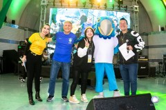 Mascote da comunidade brasileira, o Jujuba foi lançado no Festival Brasil 2022/Brazilian Day Tokyo. Foto:©Alex Santos/Record TV Japan