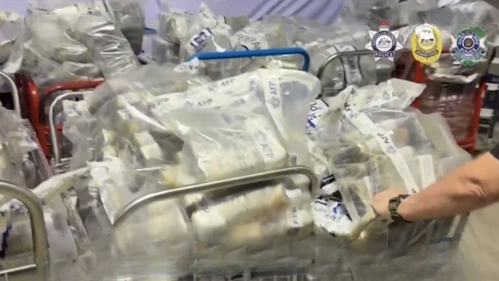 Polícia da Austrália apreende quantidade histórica de cocaína avaliada em R$ 2,8 bilhões